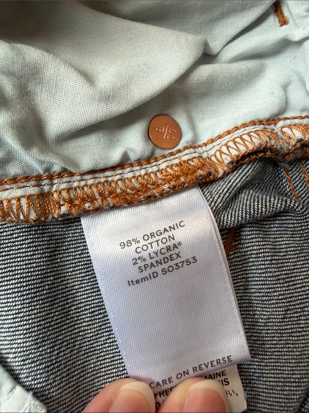 L.L.Bean Signature Straight Organic Cotton Jeans Sz 6 Medium Wash Stretch Denim - Picture 7 of 8